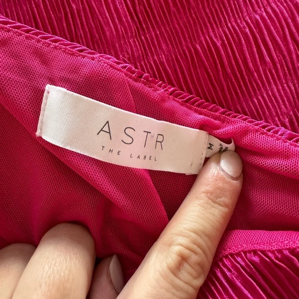 One-Shoulder Pink Dress